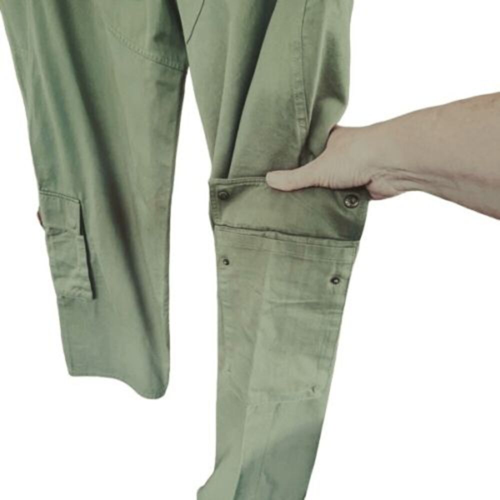 NWT JGR & STN Olive Green High Rise Wide Leg Cargo Pants US 14 AU 14 EU 32 - Picture 6 of 11